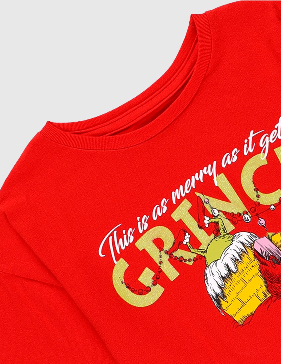 Playera Grinch manga corta para niña 4