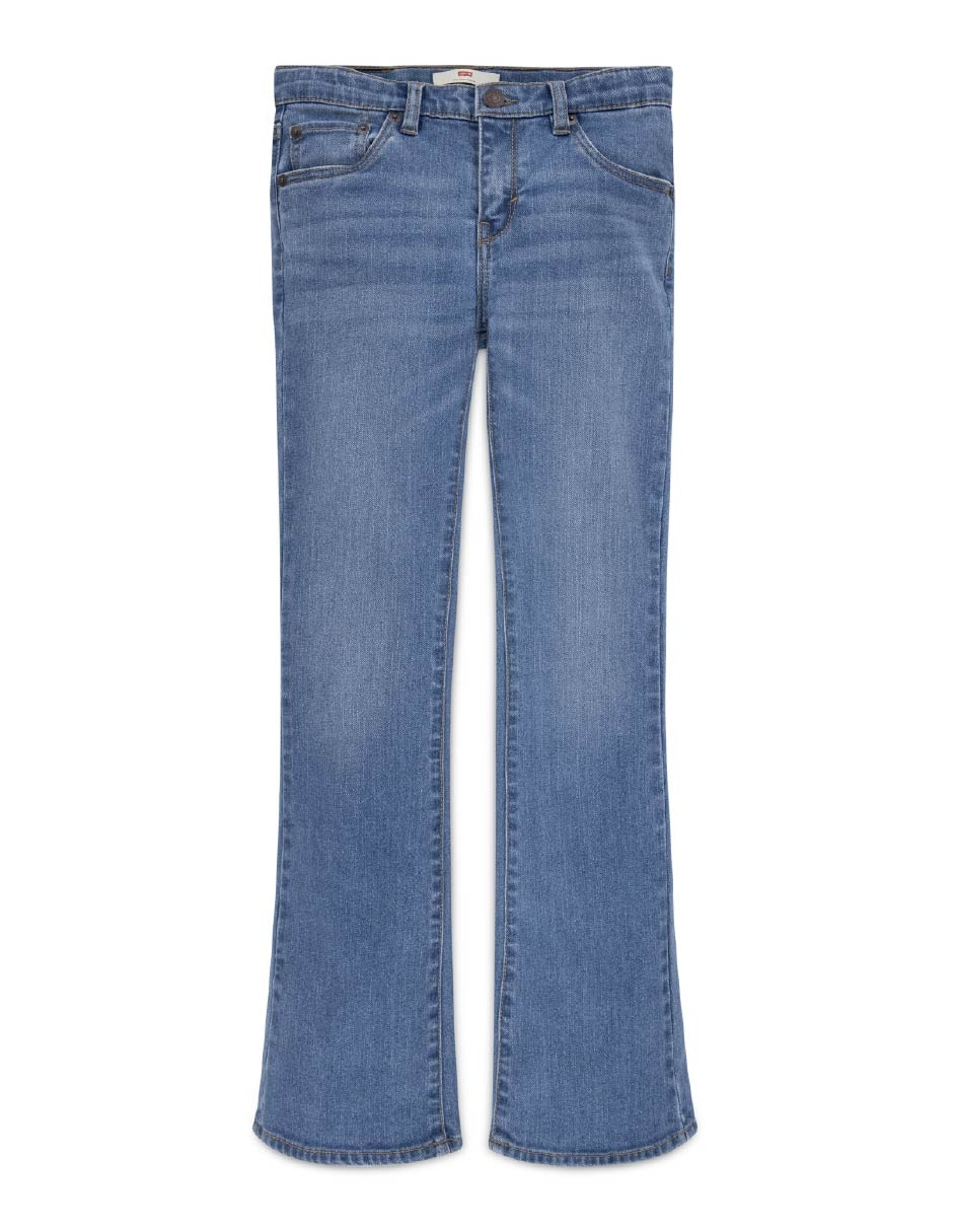 Jeans relaxed amplio 41E915-L3S lavado medio para niña Jeans relaxed amplio 41E915-L3S lavado medio para niña