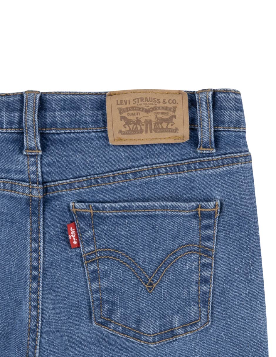 Jeans relaxed amplio 41E915-L3S lavado medio para niña 5