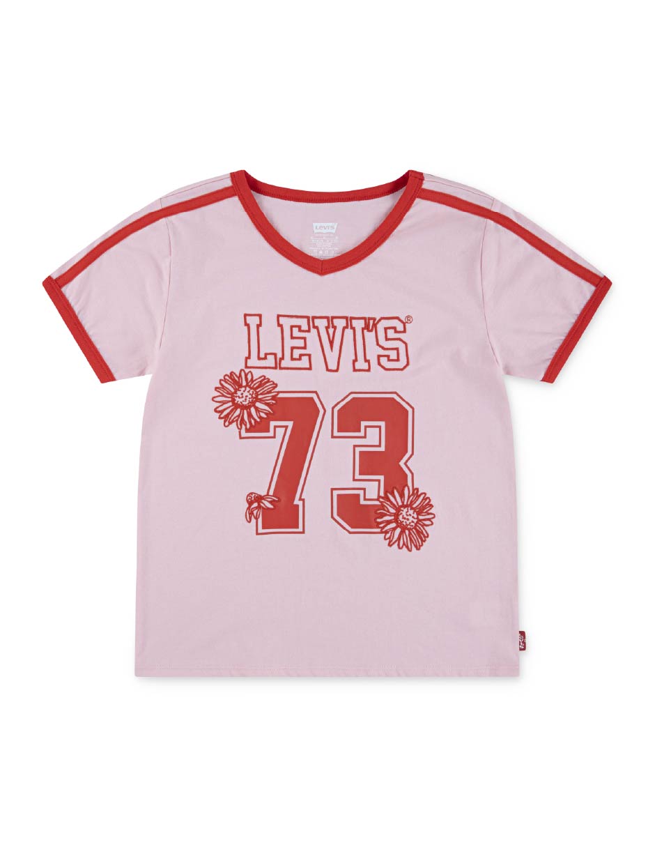 Playera manga corta para niña