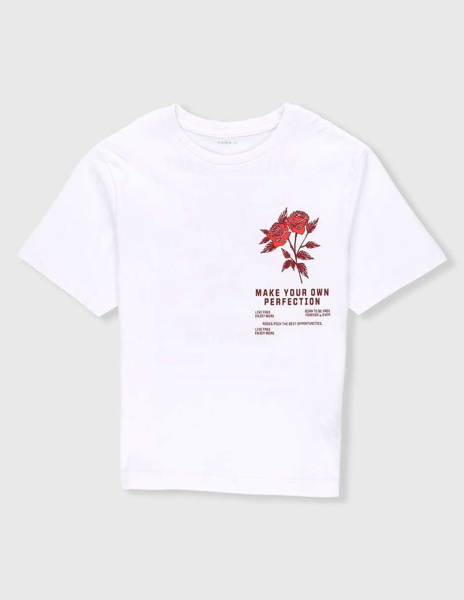 Playera manga corta para niña Playera manga corta para niña