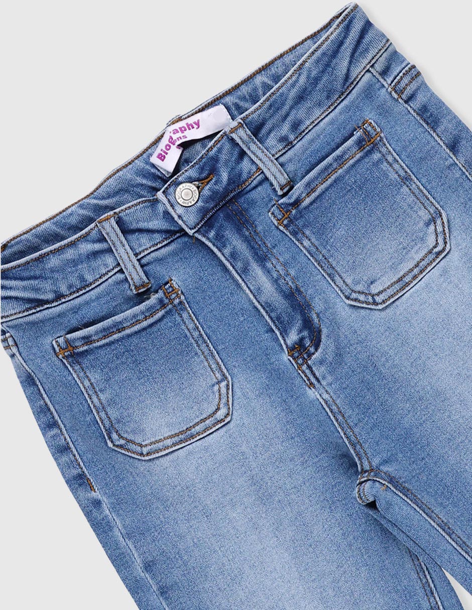 Jeans flare para niña 4