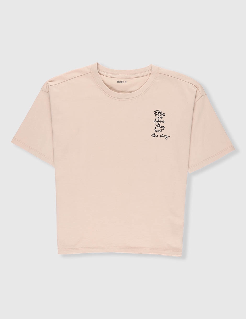 Playera manga corta para niña Playera manga corta para niña