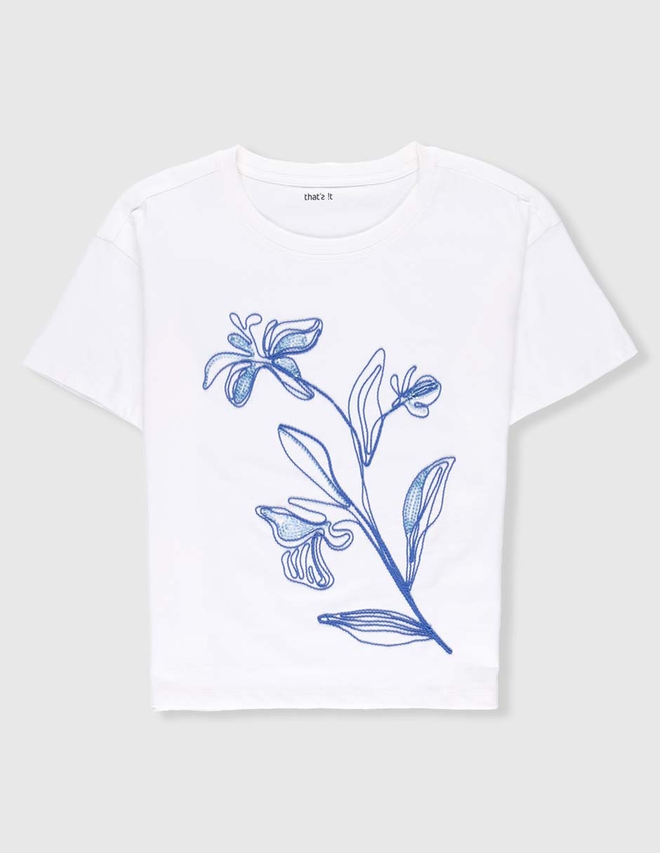 Playera manga corta para niña