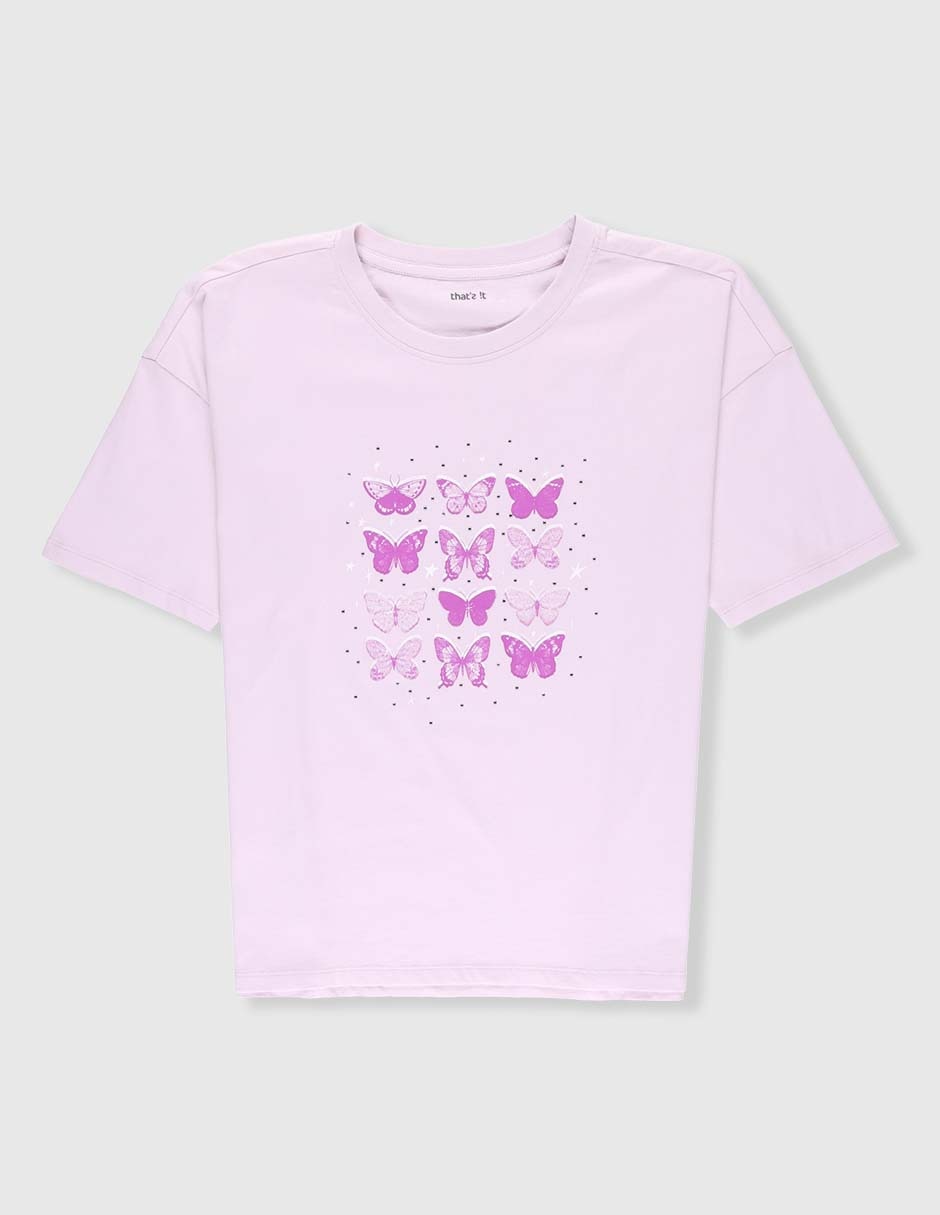 Playera manga corta para niña