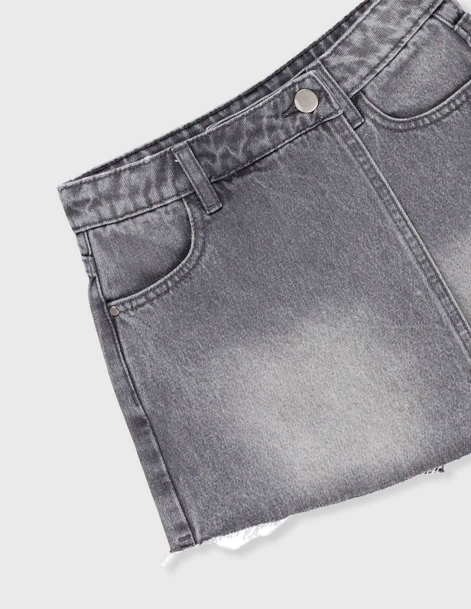 Falda short de mezclilla para niña 3