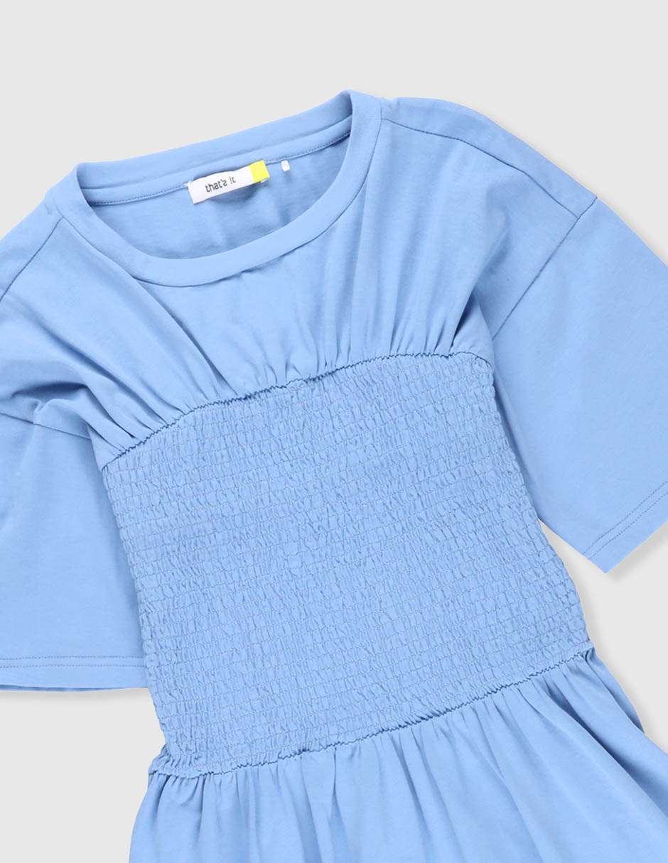 Vestido blusón  manga amplia para niña 2