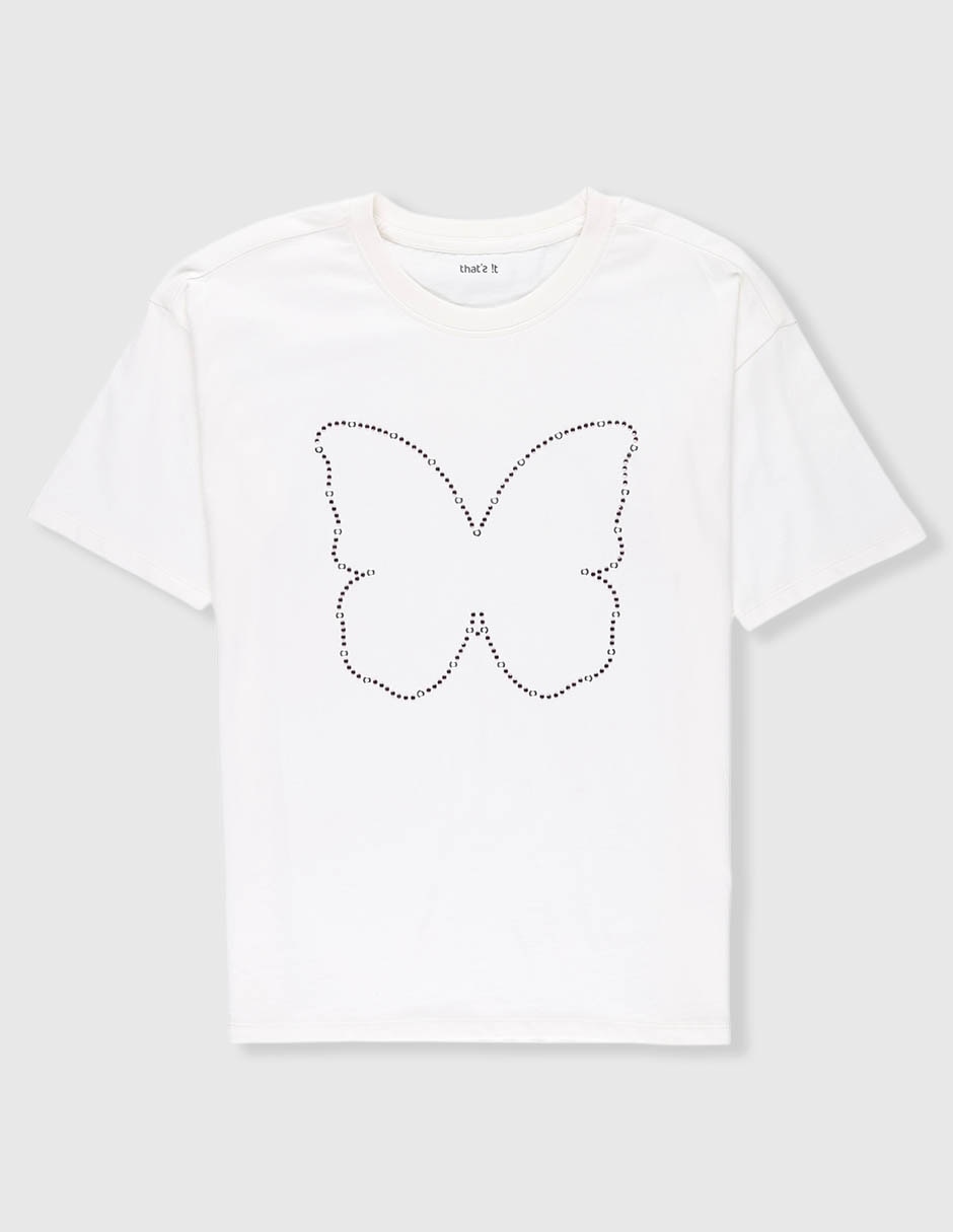 Playera manga corta para niña