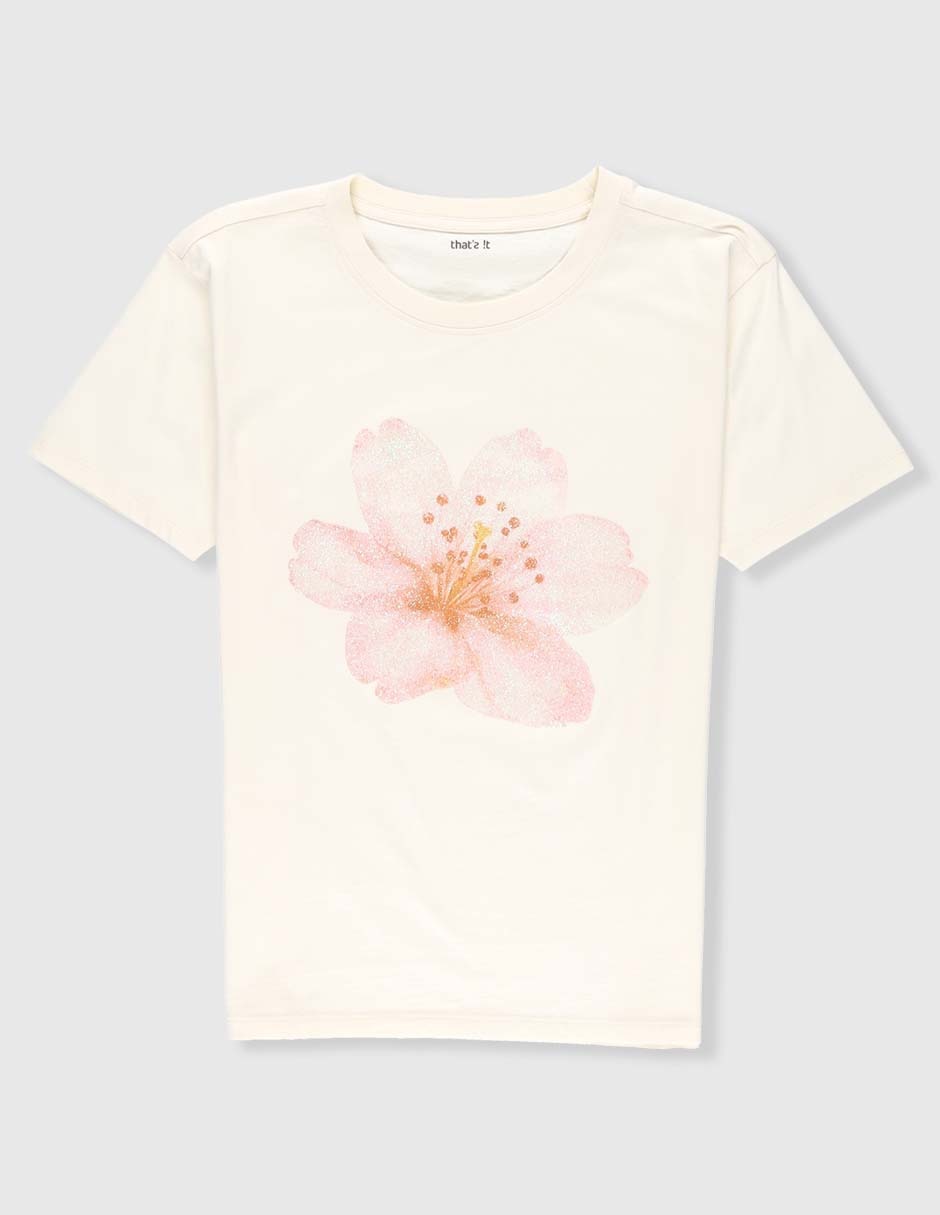 Playera manga corta para niña