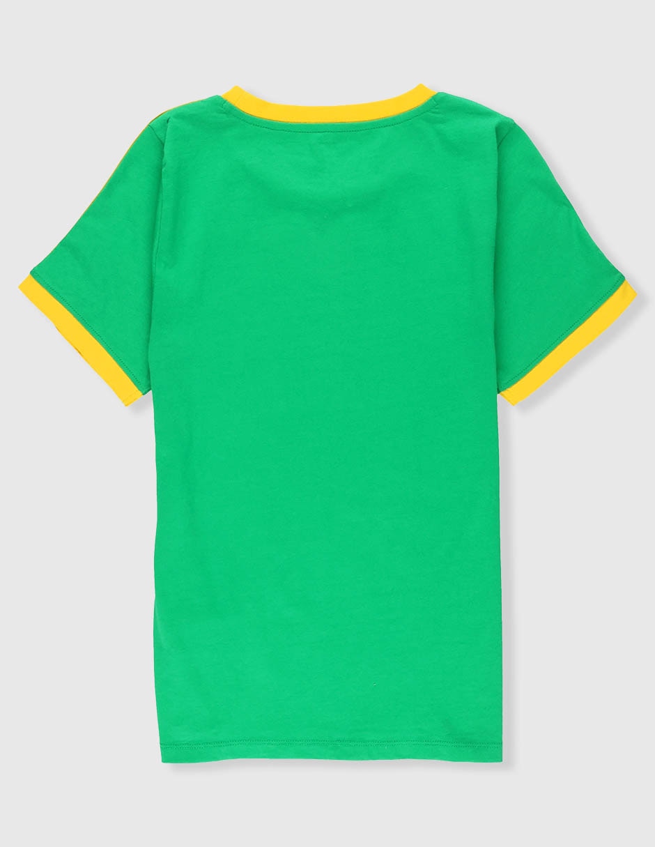 Playera Brasil manga corta para niña 2