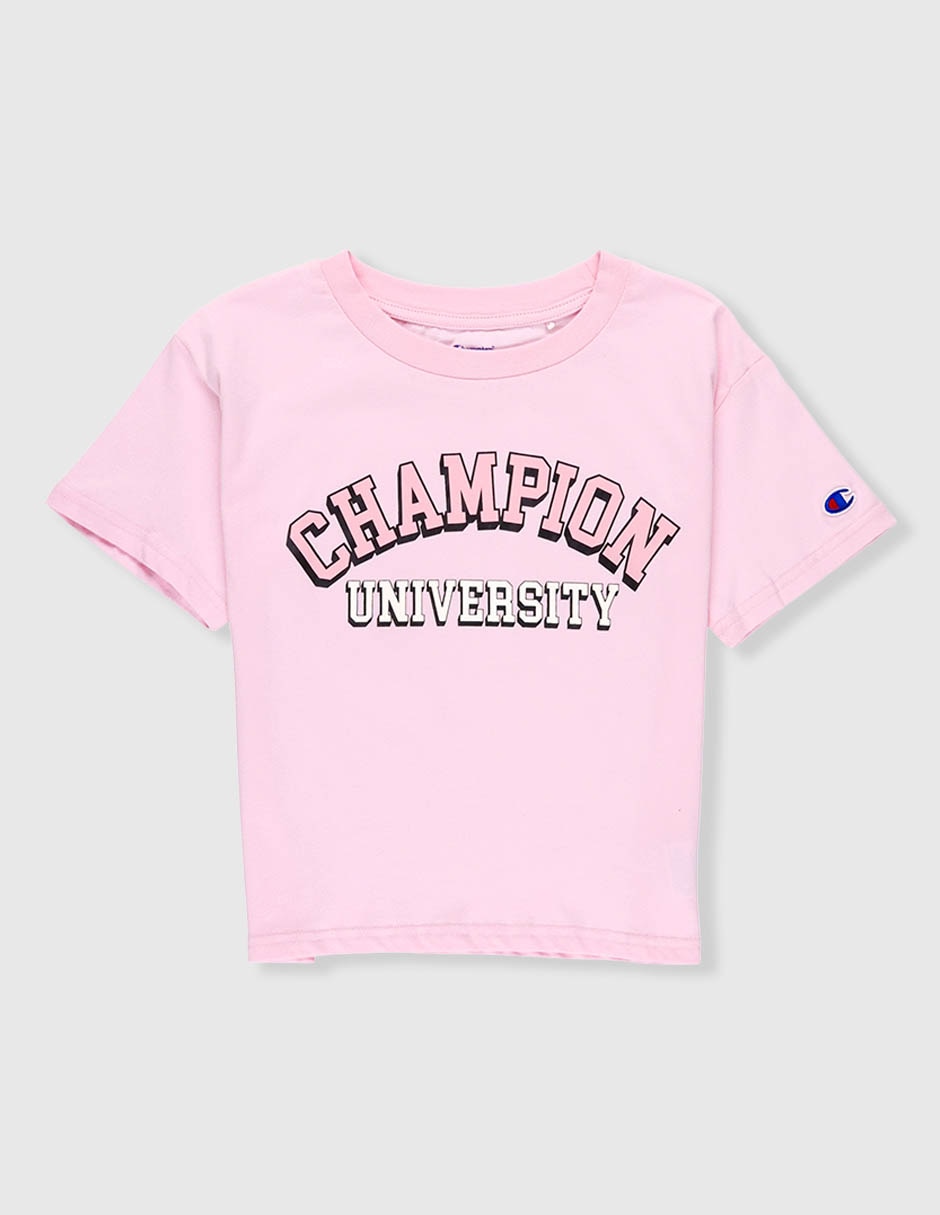 Playera manga al codo para niña