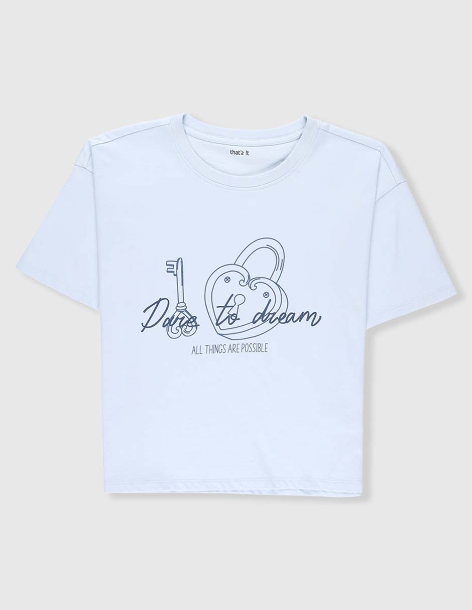 Playera manga corta para niña Playera manga corta para niña