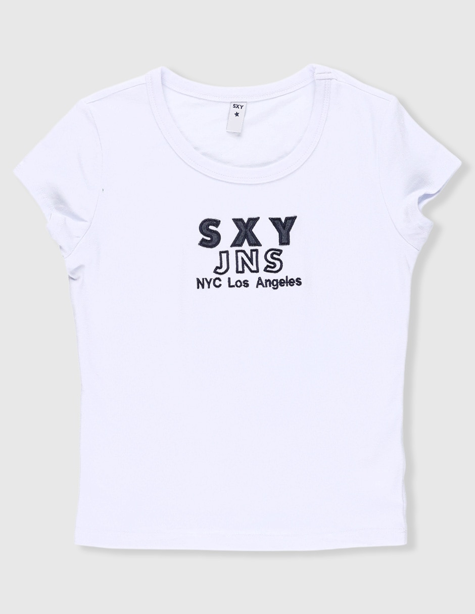 Playera manga corta para niña