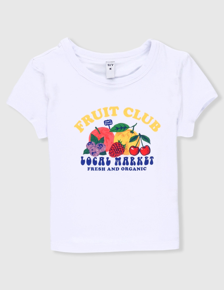 Playera manga corta para niña