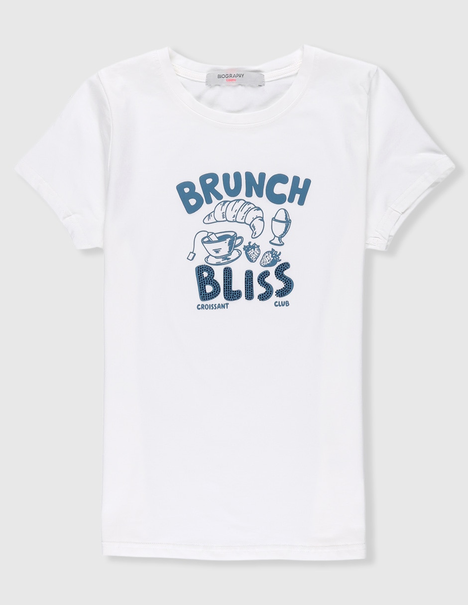 Playera manga corta para niña Playera manga corta para niña