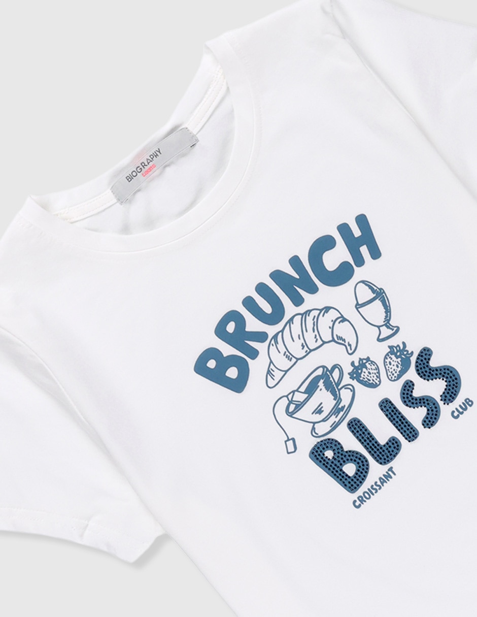 Playera manga corta para niña 4