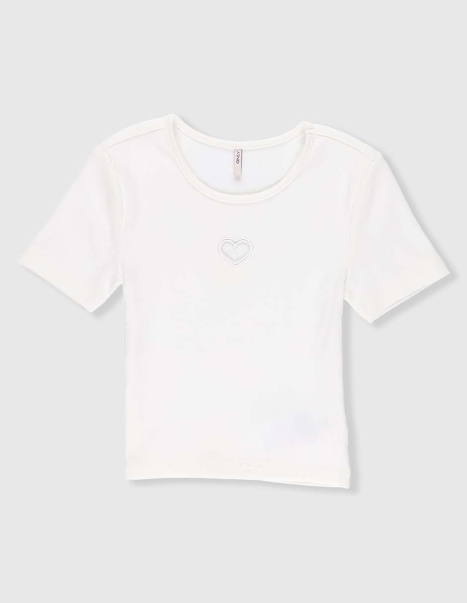 Playera manga corta para niña