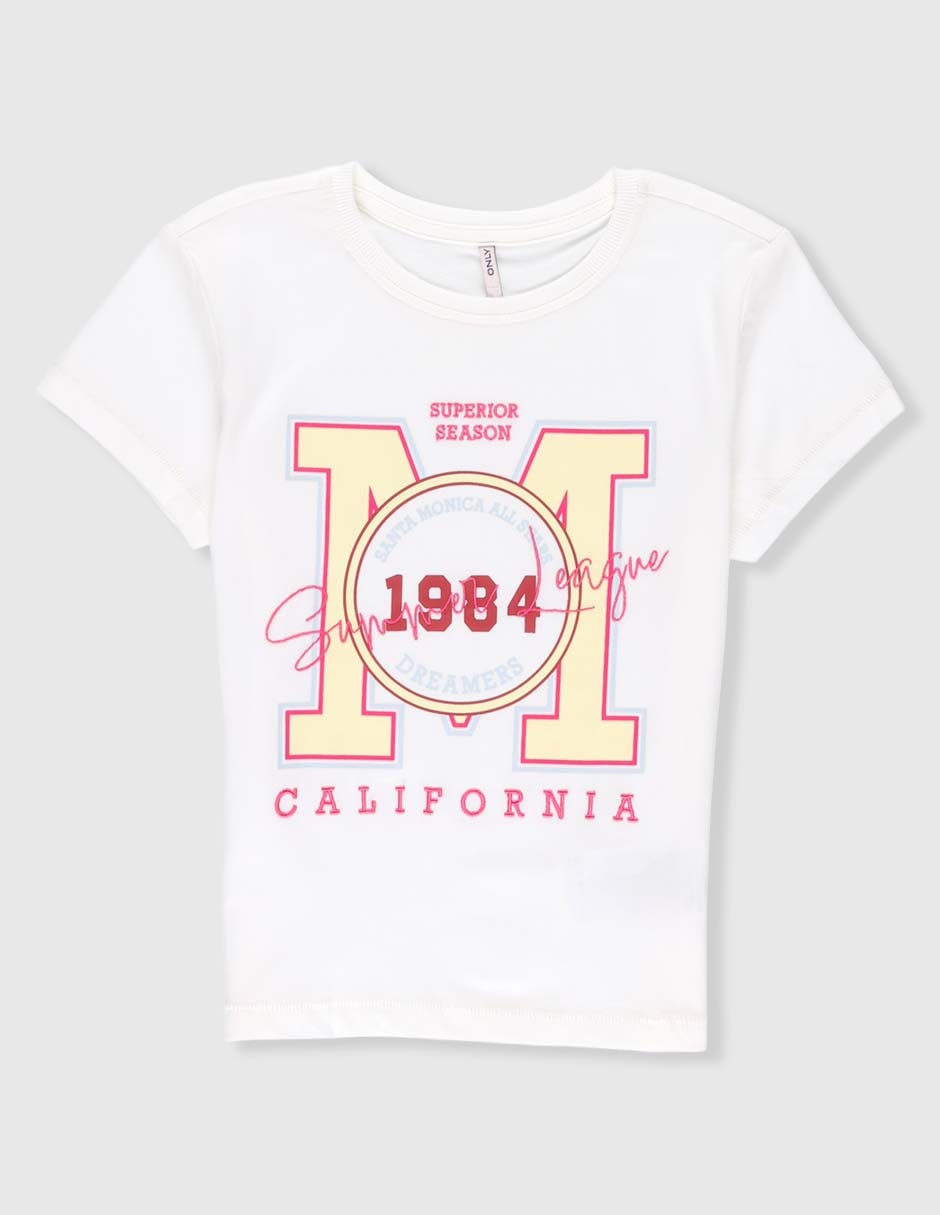 Playera manga corta para niña Playera manga corta para niña