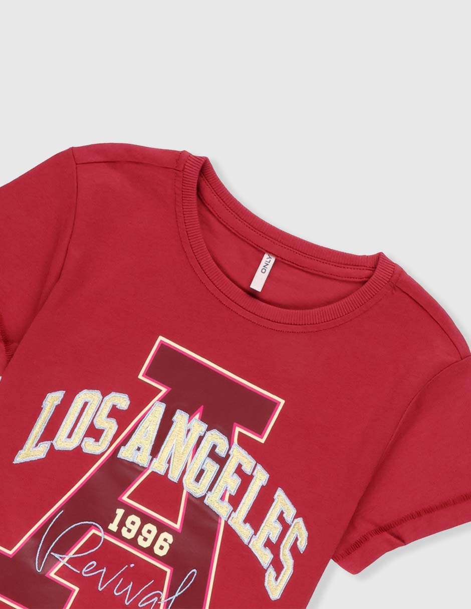 PLAYERA ONLY 15351615, 7-8 AÑOS, ROJO