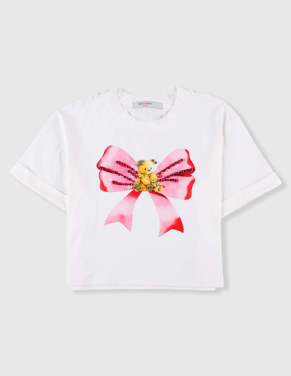 Playera manga corta para niña Playera manga corta para niña
