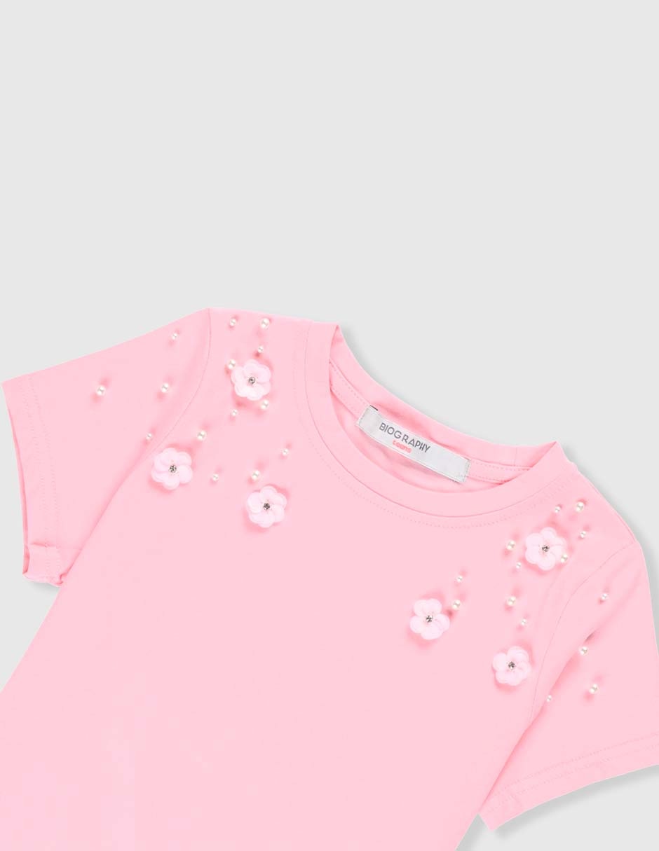 Playera manga corta para niña 3