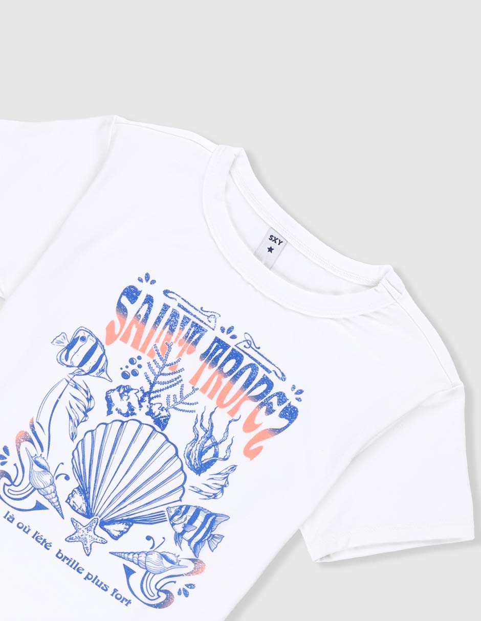 Playera manga corta para niña 3