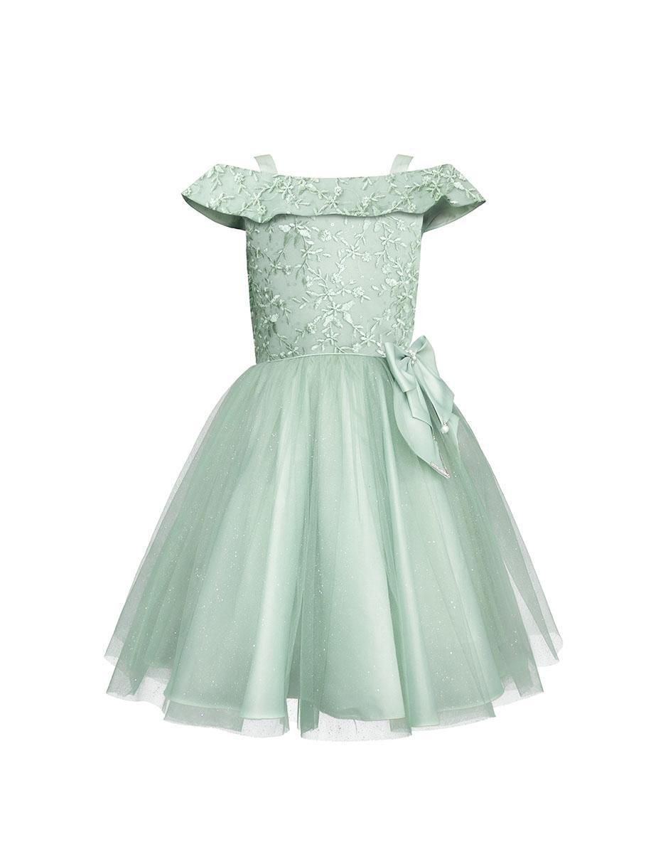 Vestido hombros descubiertos para niña 2