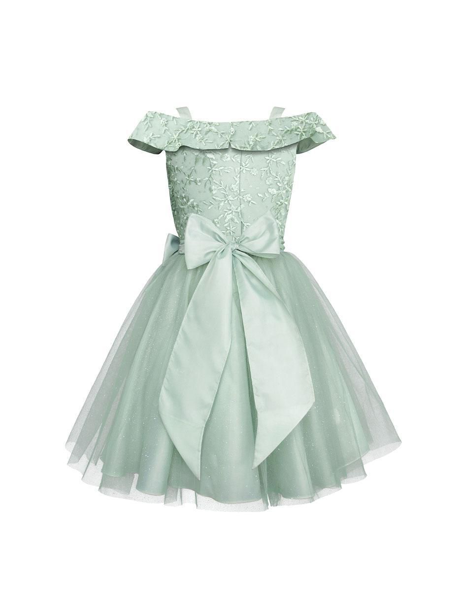 Vestido hombros descubiertos para niña 3