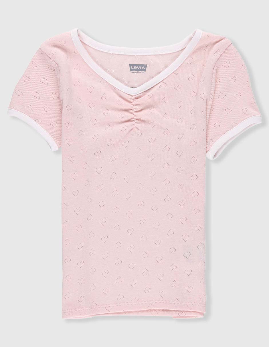 Playera manga corta para niña