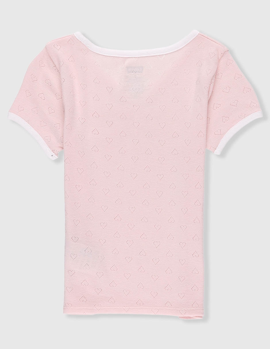 Playera manga corta para niña 2