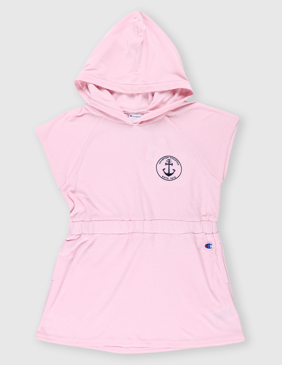 Vestido con gorro manga ranglán para niña