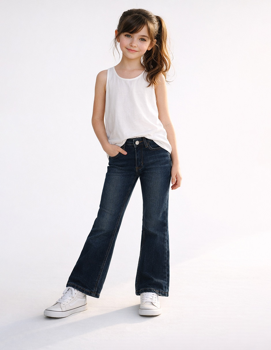 Jeans amplio para niña Jeans amplio para niña