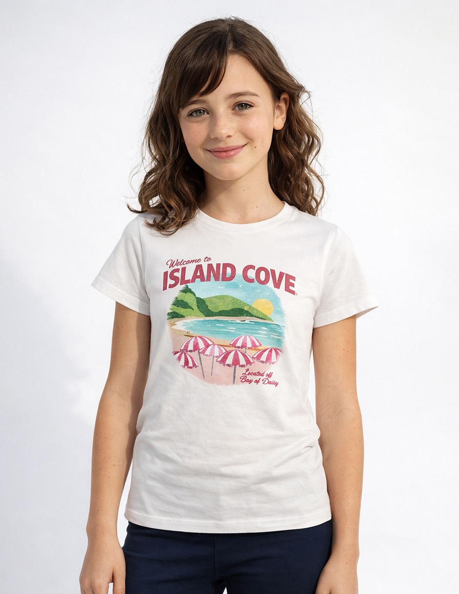 Playera manga corta para niña