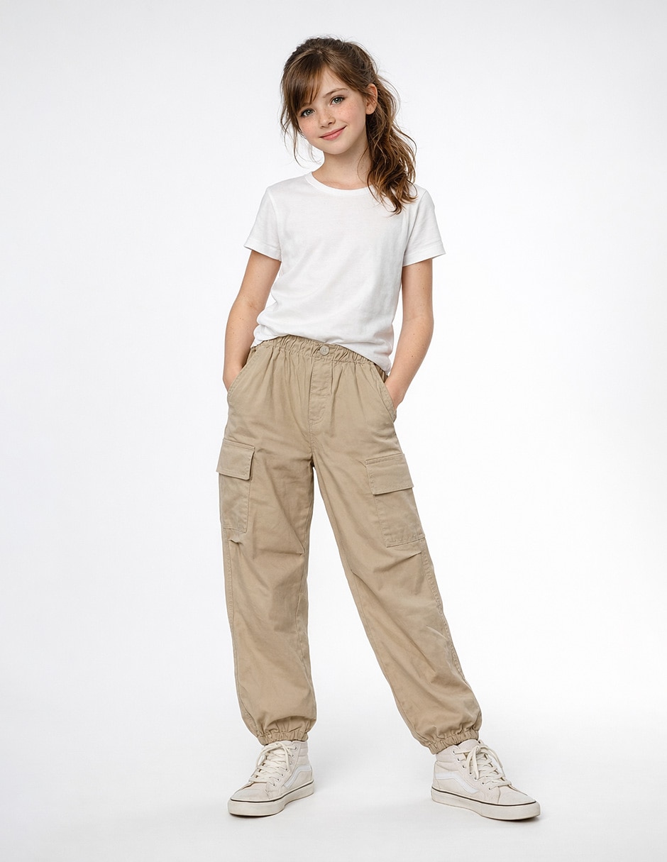 Pantalón jogger para niña Pantalón jogger para niña