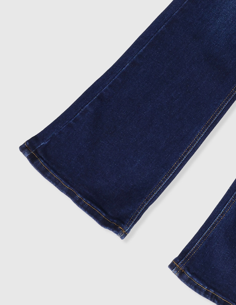 Jeans flare lavado stone wash para niña 3
