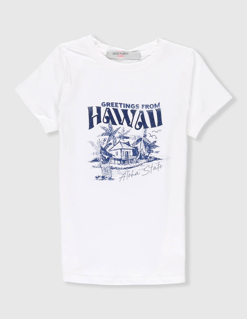 Playera manga corta para niña Playera manga corta para niña