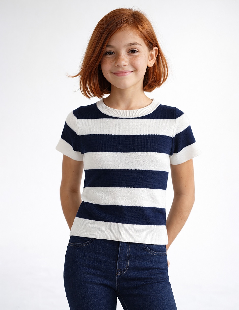 Playera manga corta para niña Playera manga corta para niña